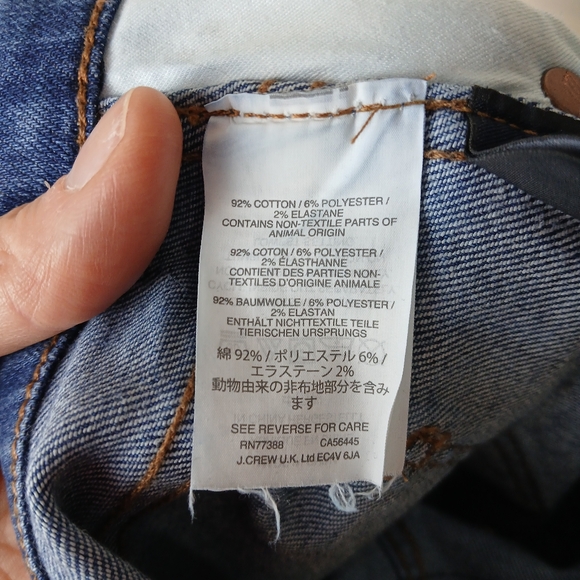 Madewell 9" high rise Skinny Distressed Med Wash Denim Size 26 EUC - Picture 11 of 11